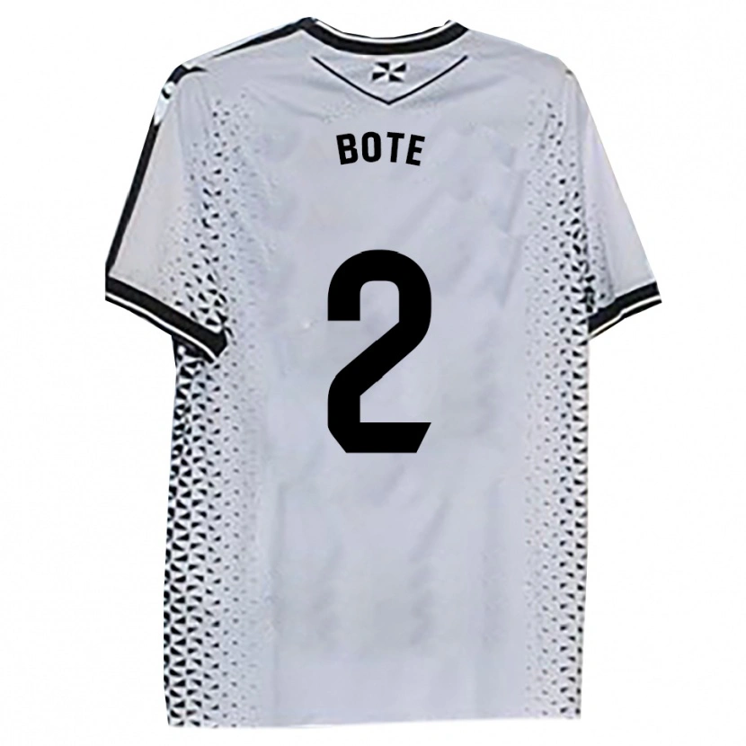 Danxen Mujer Camiseta Jorge Bote #2 Blanco Negro 1ª Equipación 2025/26 La Camisa México
