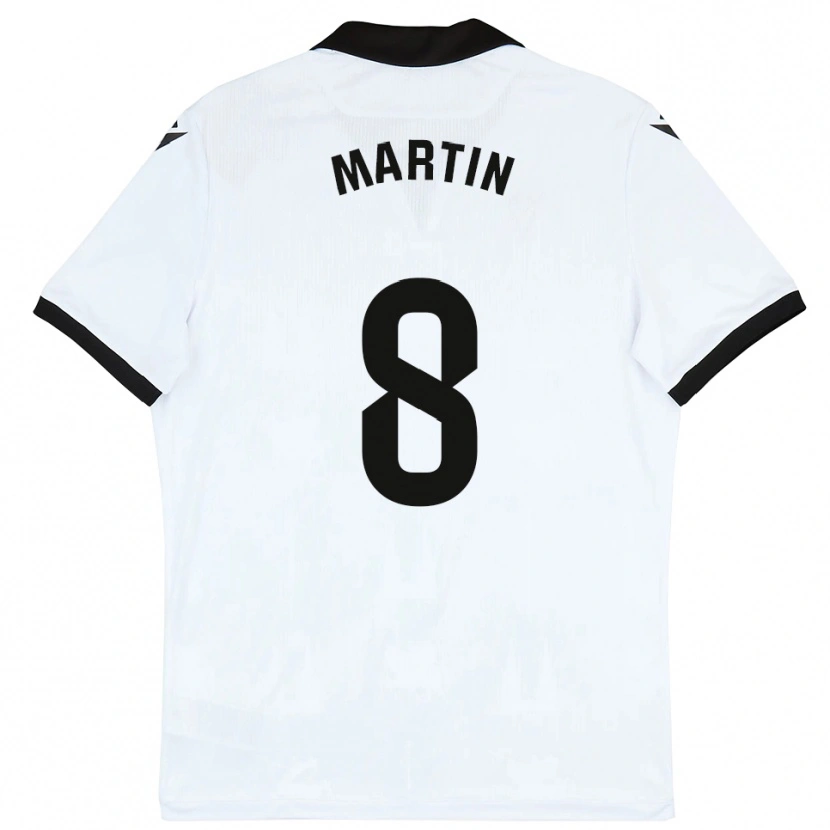 Danxen Mujer Camiseta Ander Martín #8 Blanco Negro 1ª Equipación 2025/26 La Camisa México