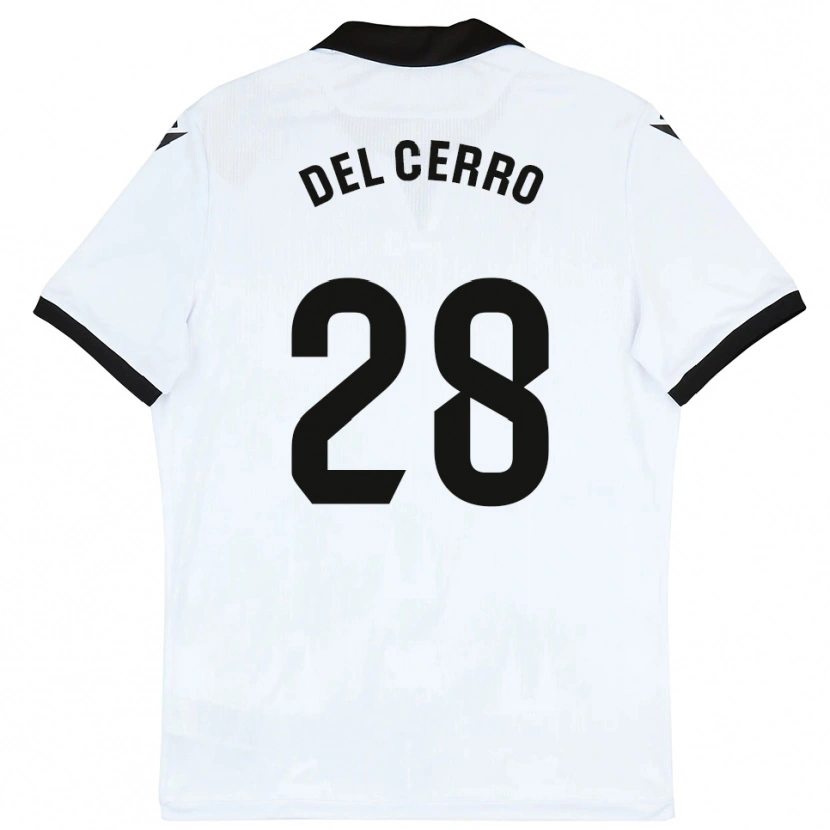 Danxen Mujer Camiseta Saúl Del Cerro #28 Blanco Negro 1ª Equipación 2025/26 La Camisa México