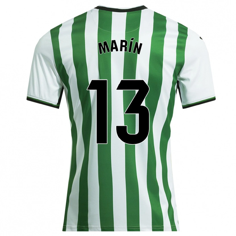 Danxen Mujer Camiseta Carlos Marín #13 Blanco Verde 1ª Equipación 2025/26 La Camisa México