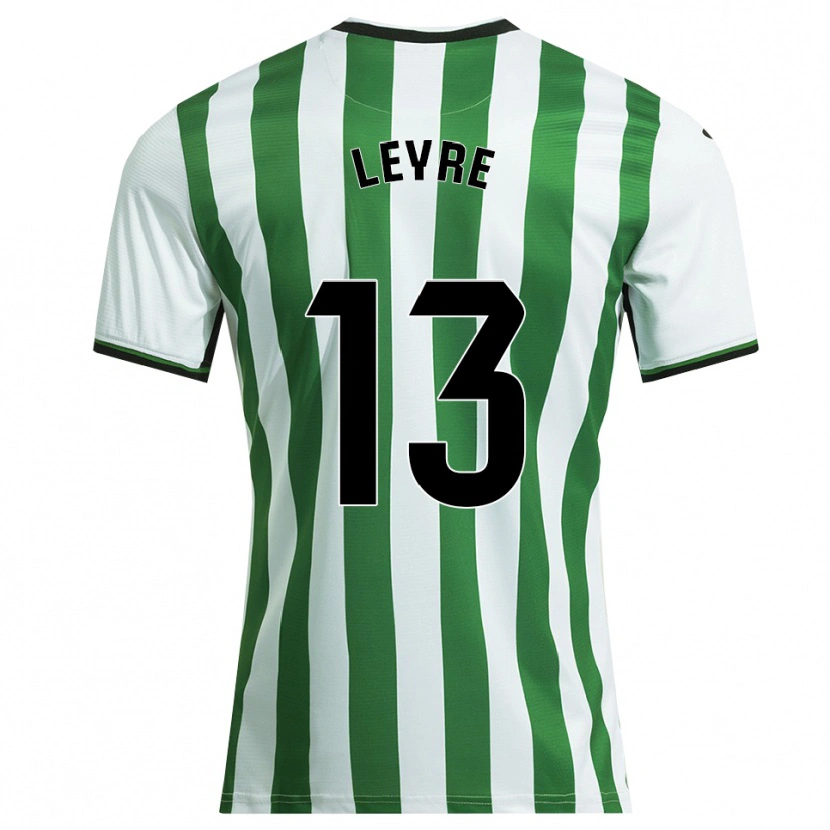 Danxen Mujer Camiseta Leyre Sánchez López #13 Blanco Verde 1ª Equipación 2025/26 La Camisa México