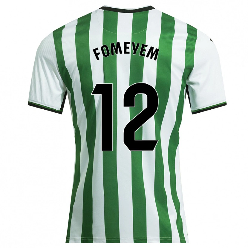 Danxen Mujer Camiseta Franck Fomeyem #12 Blanco Verde 1ª Equipación 2025/26 La Camisa México