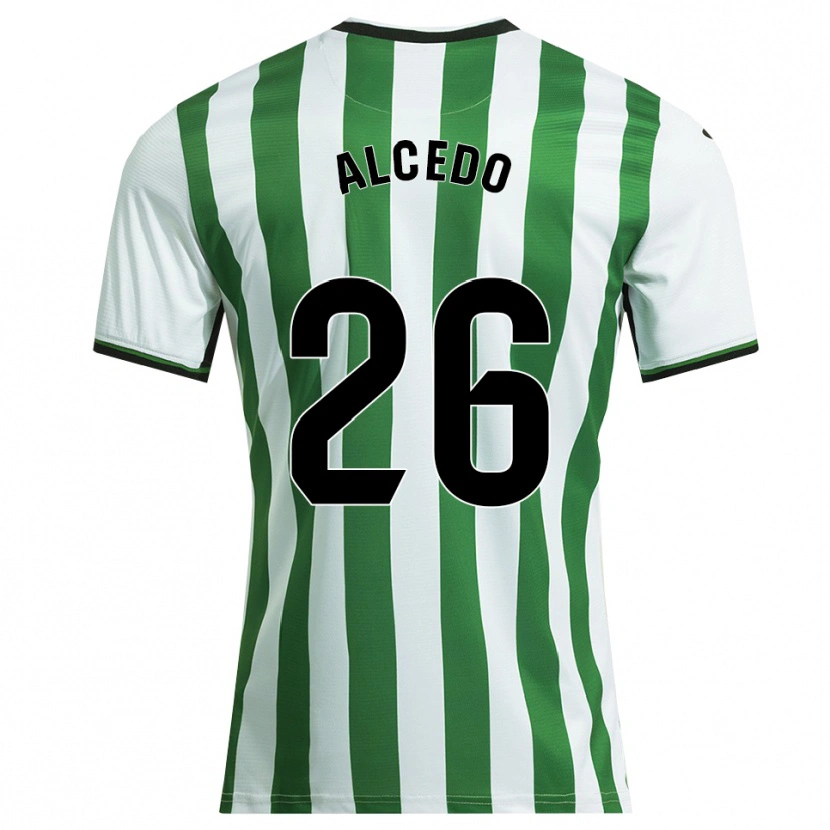 Danxen Mujer Camiseta Juan María Alcedo #26 Blanco Verde 1ª Equipación 2025/26 La Camisa México
