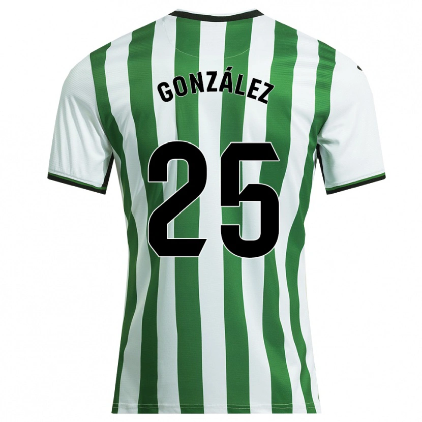 Danxen Mujer Camiseta Dani González #25 Blanco Verde 1ª Equipación 2025/26 La Camisa México