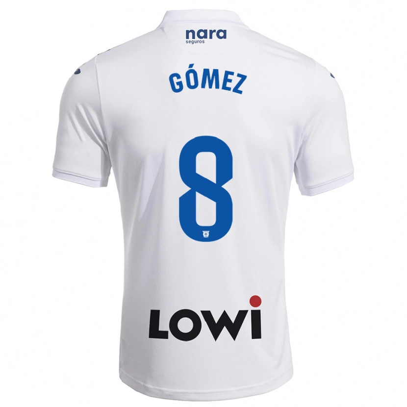Danxen Mujer Camiseta Rodri Gómez #8 Blanco Marino 1ª Equipación 2025/26 La Camisa México