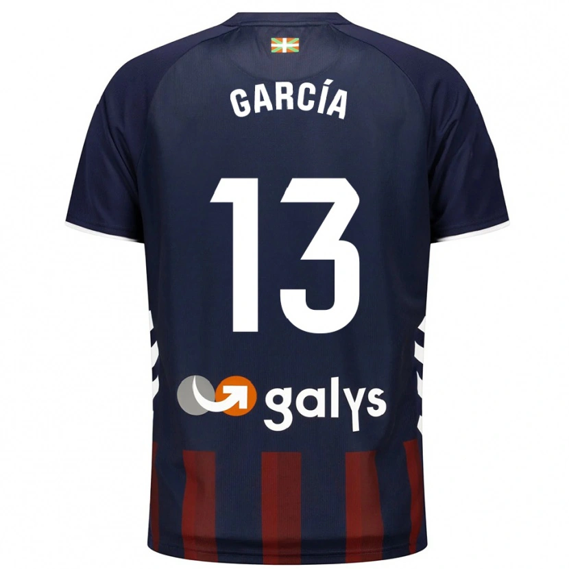 Danxen Mujer Camiseta Jon García #13 Azul Marino Rojo 1ª Equipación 2025/26 La Camisa México