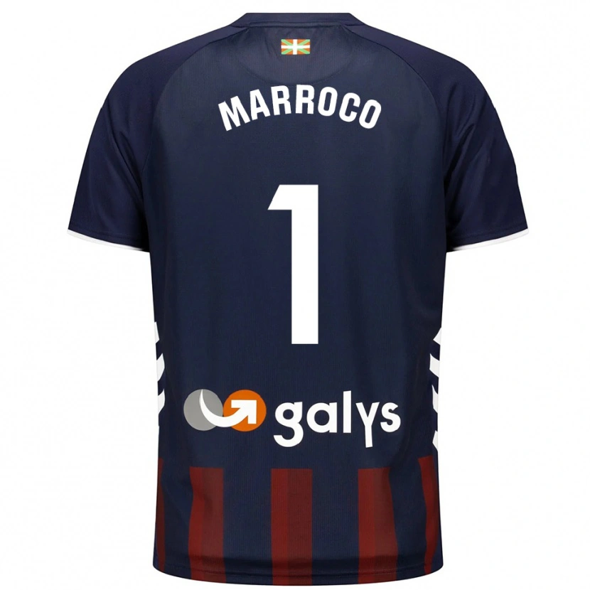 Danxen Mujer Camiseta Marc Marroco #1 Azul Marino Rojo 1ª Equipación 2025/26 La Camisa México