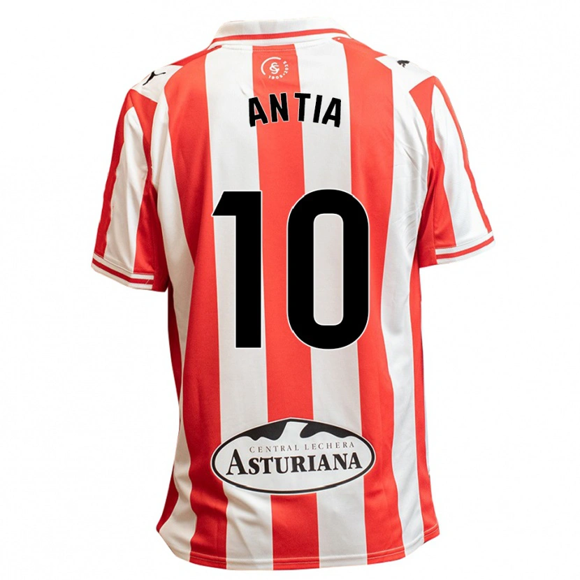 Danxen Mujer Camiseta Antia Mayo Fraga #10 Blanco Rojo 1ª Equipación 2025/26 La Camisa México