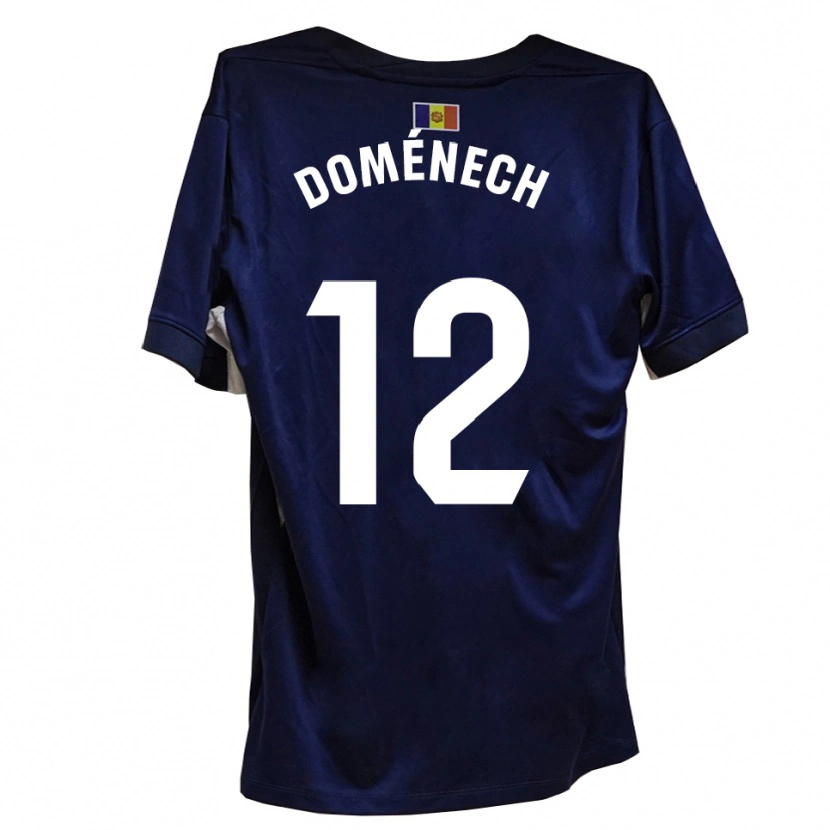 Danxen Mujer Camiseta Marc Doménech #12 Azul Marino Blanco 1ª Equipación 2025/26 La Camisa México