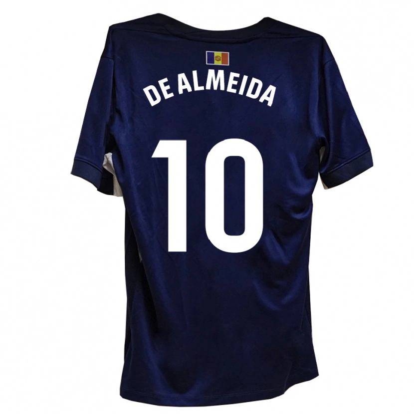 Danxen Mujer Camiseta Tomás De Almeida #10 Azul Marino Blanco 1ª Equipación 2025/26 La Camisa México