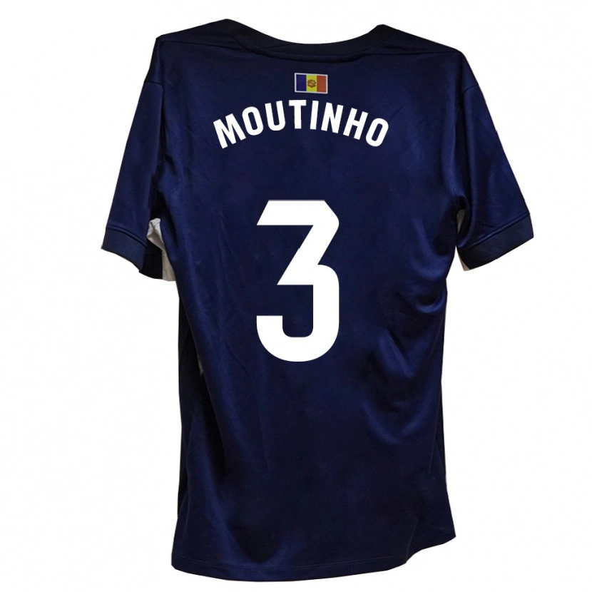 Danxen Mujer Camiseta Joel Moutinho #3 Azul Marino Blanco 1ª Equipación 2025/26 La Camisa México