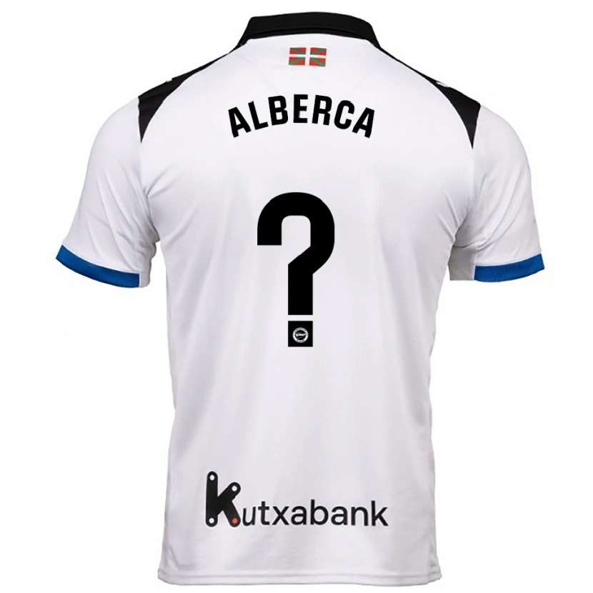 Danxen Mujer Camiseta Iñaki Alberca #0 Blanco Azul 2ª Equipación 2025/26 La Camisa México