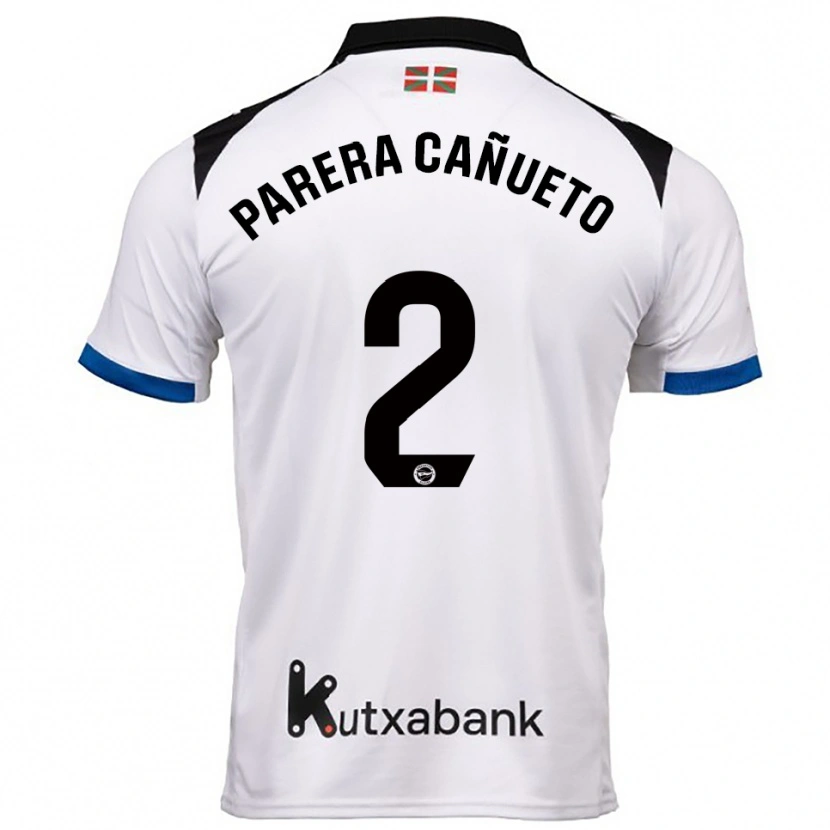 Danxen Mujer Camiseta Laia Parera Cañueto #2 Blanco Azul 2ª Equipación 2025/26 La Camisa México