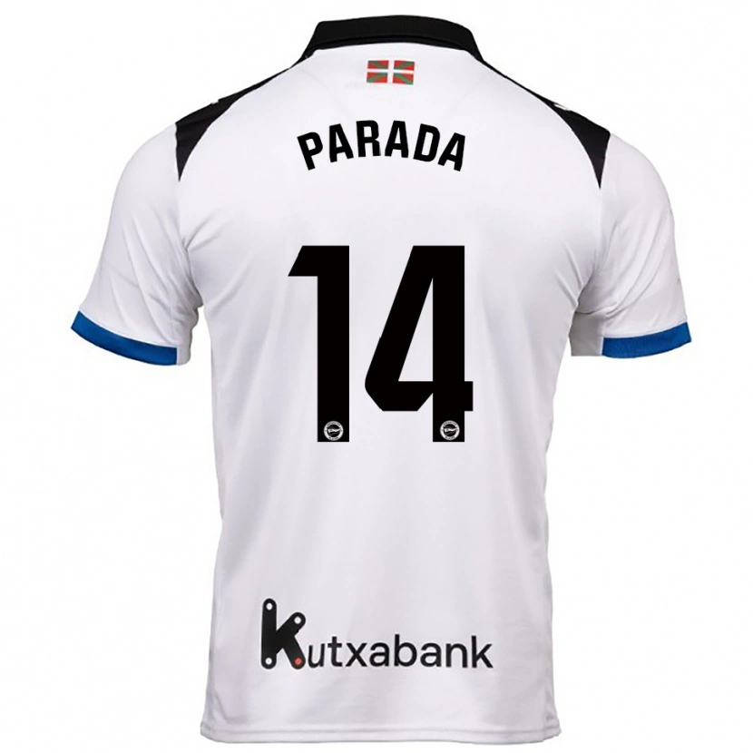 Danxen Mujer Camiseta Victor Parada #14 Blanco Azul 2ª Equipación 2025/26 La Camisa México