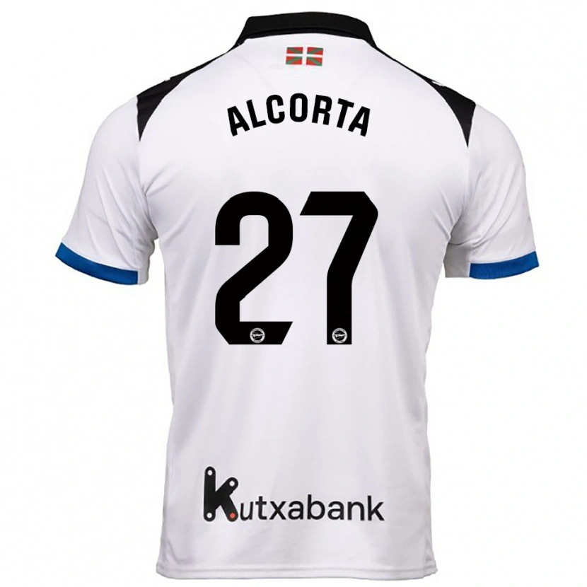 Danxen Mujer Camiseta Alaitz Alcorta #27 Blanco Azul 2ª Equipación 2025/26 La Camisa México