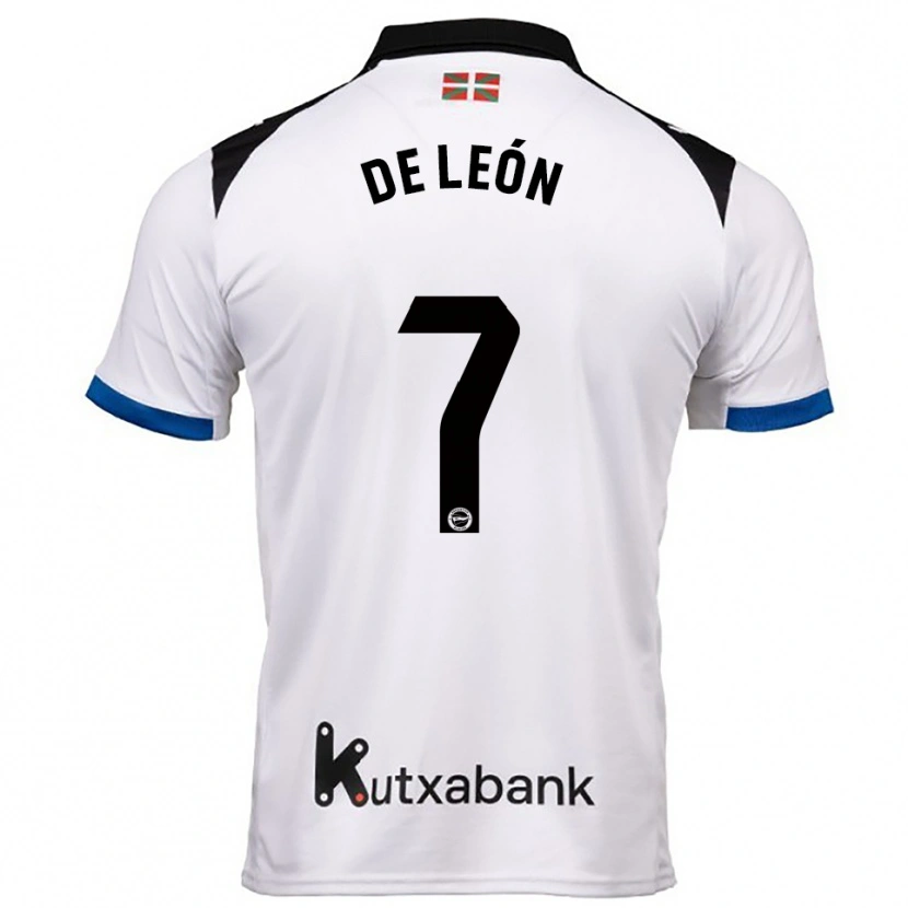 Danxen Mujer Camiseta José De León #7 Blanco Azul 2ª Equipación 2025/26 La Camisa México