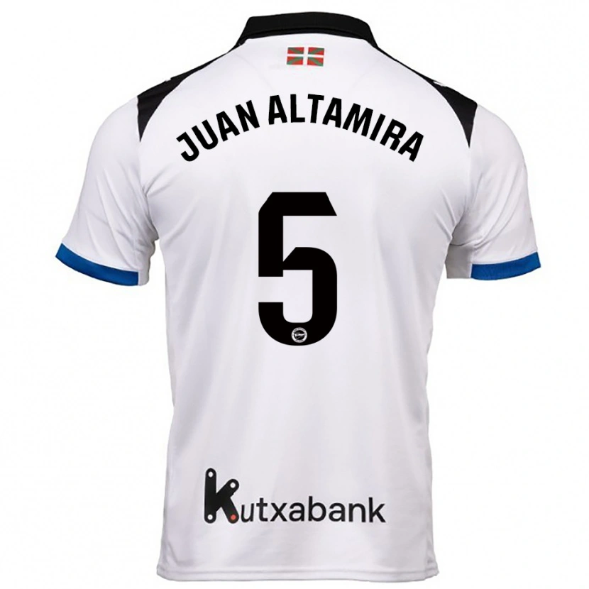 Danxen Mujer Camiseta Ines Juan Altamira #5 Blanco Azul 2ª Equipación 2025/26 La Camisa México