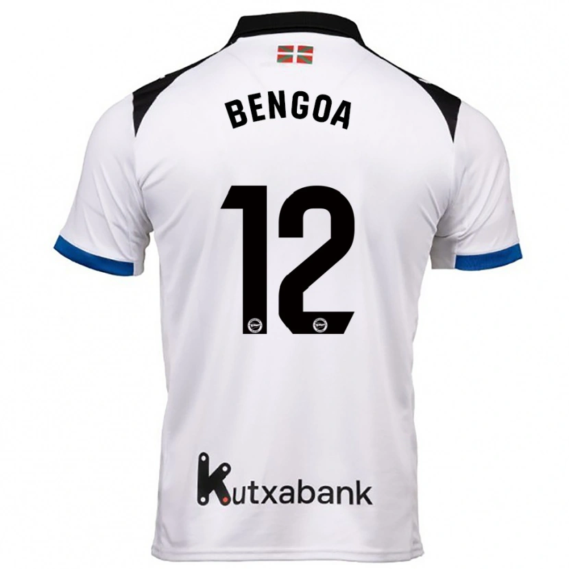 Danxen Mujer Camiseta Nerea Bengoa #12 Blanco Azul 2ª Equipación 2025/26 La Camisa México