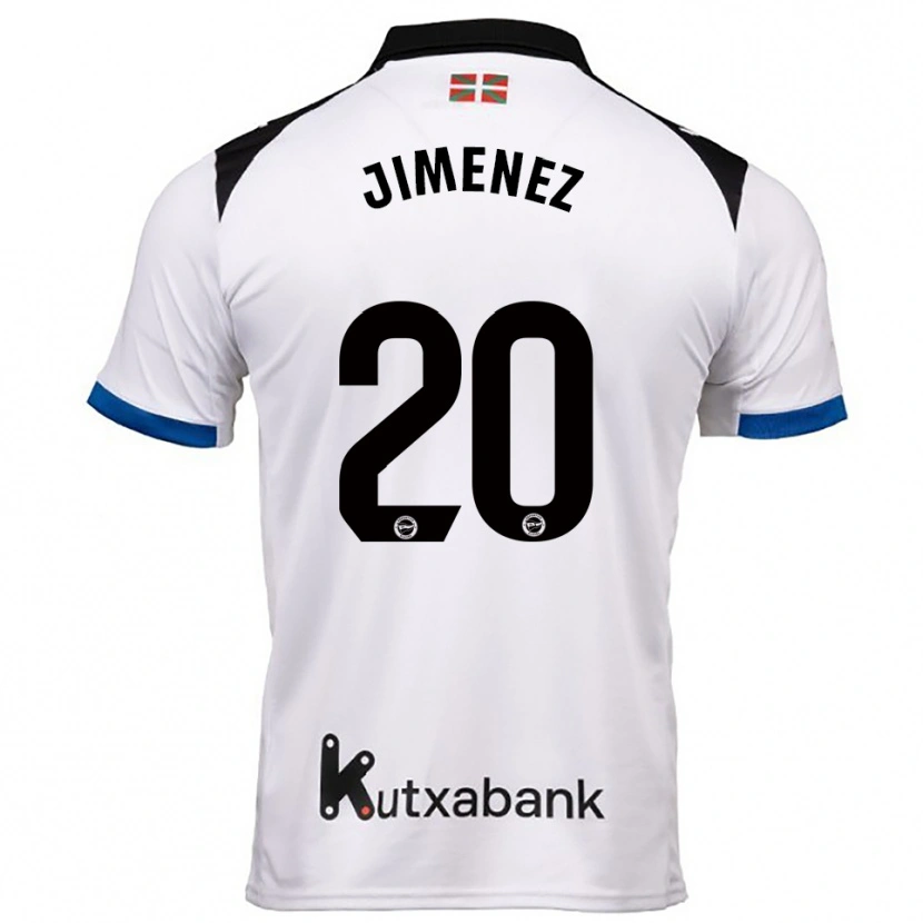 Danxen Mujer Camiseta Encarnacion Jimenez #20 Blanco Azul 2ª Equipación 2025/26 La Camisa México