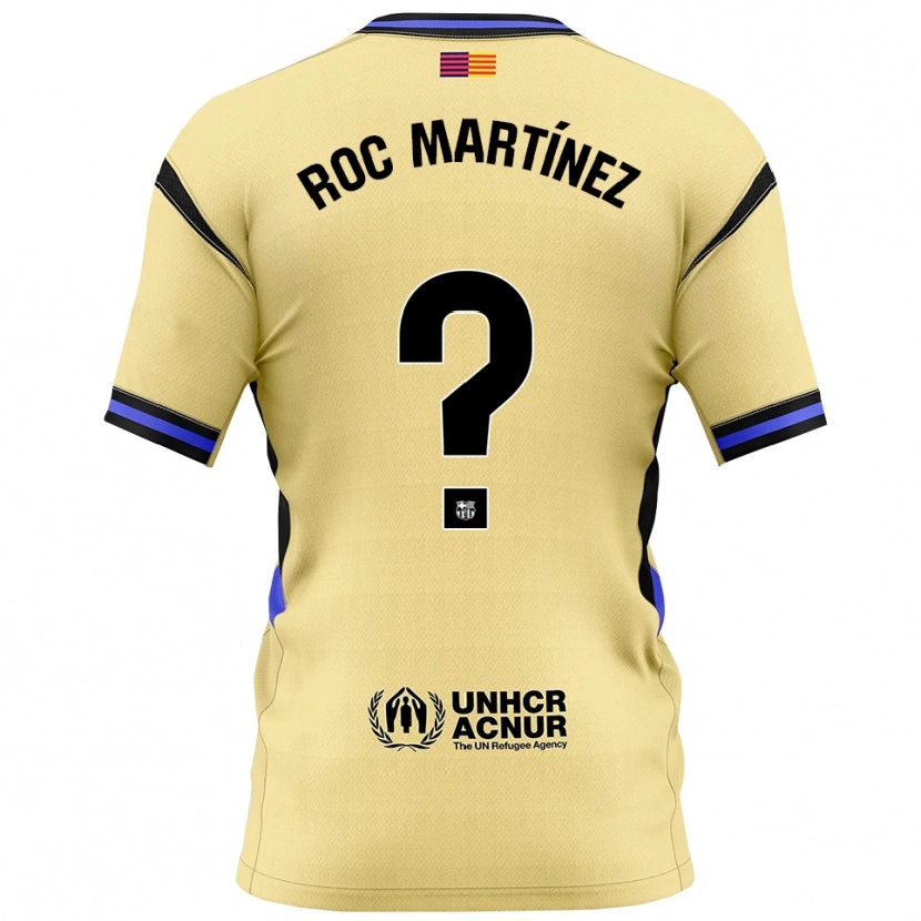 Danxen Mujer Camiseta Roc Martínez #0 Amarillo Negro 2ª Equipación 2025/26 La Camisa México