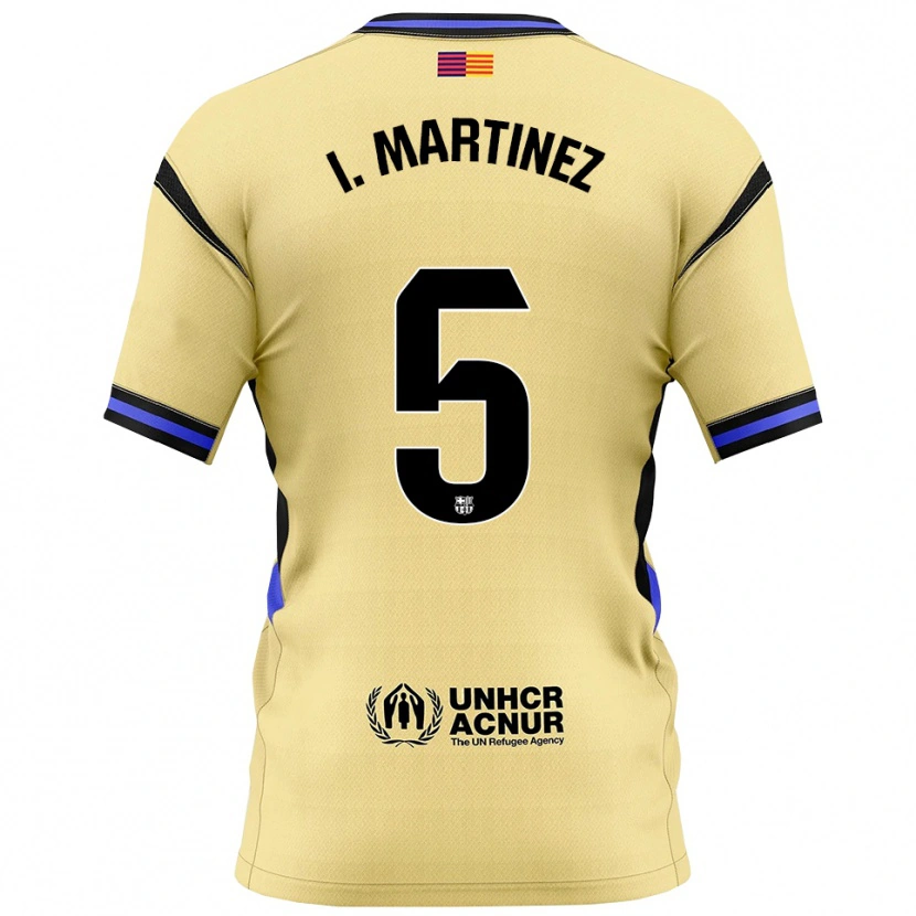 Danxen Mujer Camiseta Iñigo Martínez #5 Amarillo Negro 2ª Equipación 2025/26 La Camisa México