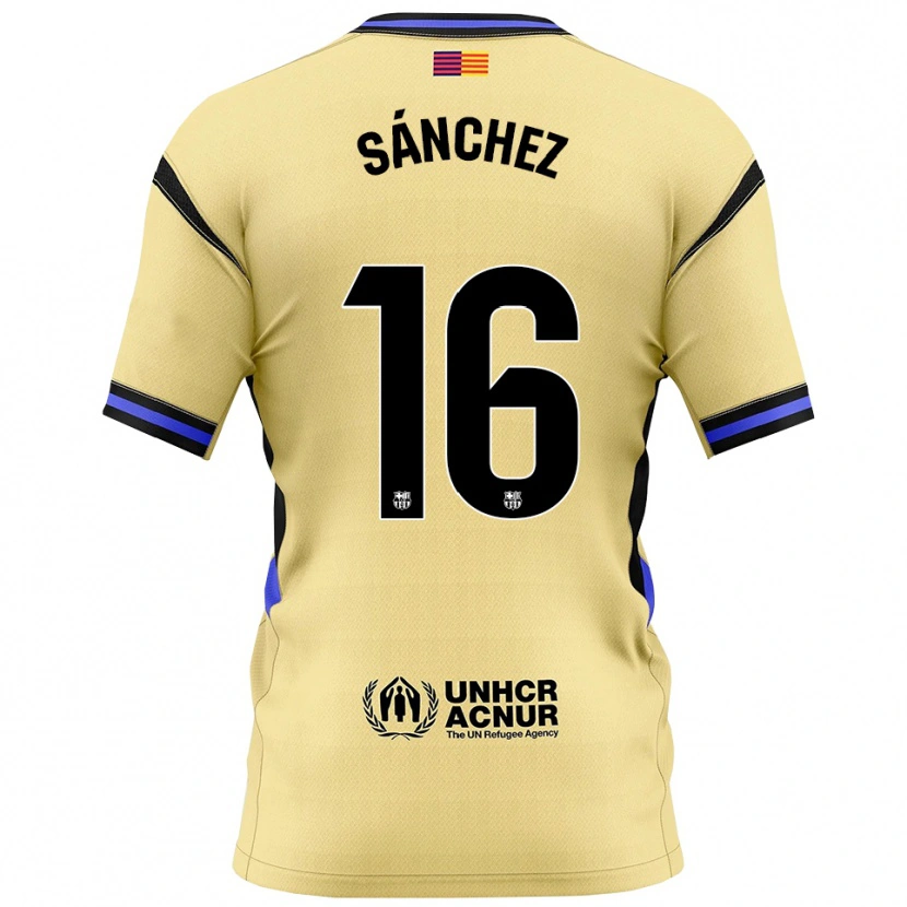 Danxen Mujer Camiseta Edu Sánchez #16 Amarillo Negro 2ª Equipación 2025/26 La Camisa México