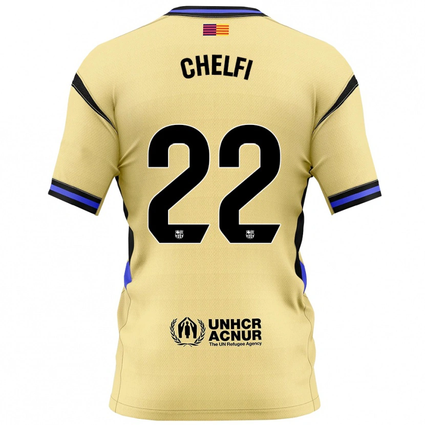 Danxen Mujer Camiseta Lovro Chelfi #22 Amarillo Negro 2ª Equipación 2025/26 La Camisa México