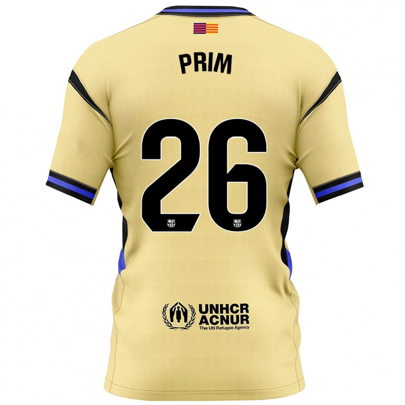 Danxen Mujer Camiseta Pau Prim #26 Amarillo Negro 2ª Equipación 2025/26 La Camisa México