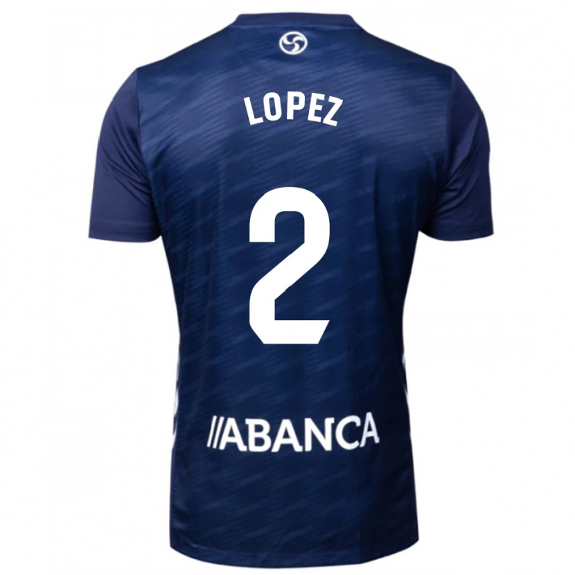 Danxen Mujer Camiseta Iván López #2 Azul Marino Blanco 2ª Equipación 2025/26 La Camisa México