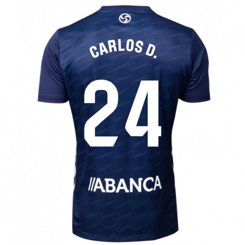 Danxen Mujer Camiseta Carlos Domínguez #24 Azul Marino Blanco 2ª Equipación 2025/26 La Camisa México