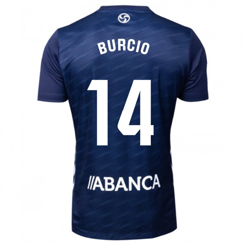 Danxen Mujer Camiseta Hugo Burcio #14 Azul Marino Blanco 2ª Equipación 2025/26 La Camisa México