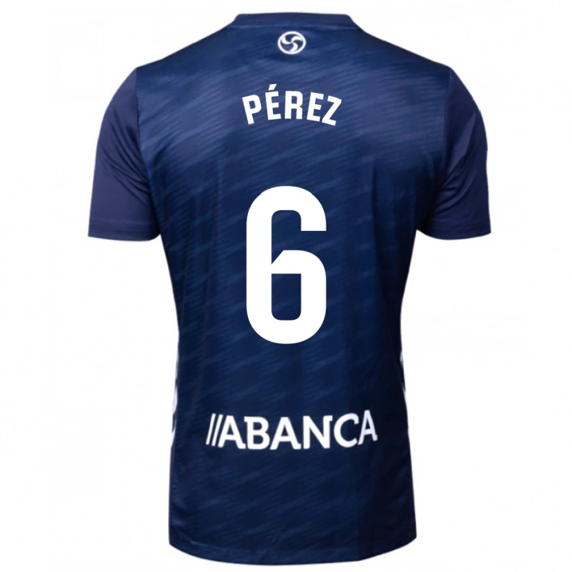 Danxen Mujer Camiseta Elena Pérez #6 Azul Marino Blanco 2ª Equipación 2025/26 La Camisa México