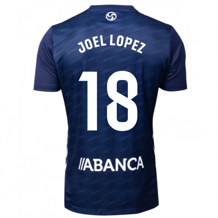 Danxen Mujer Camiseta Joel López #18 Azul Marino Blanco 2ª Equipación 2025/26 La Camisa México