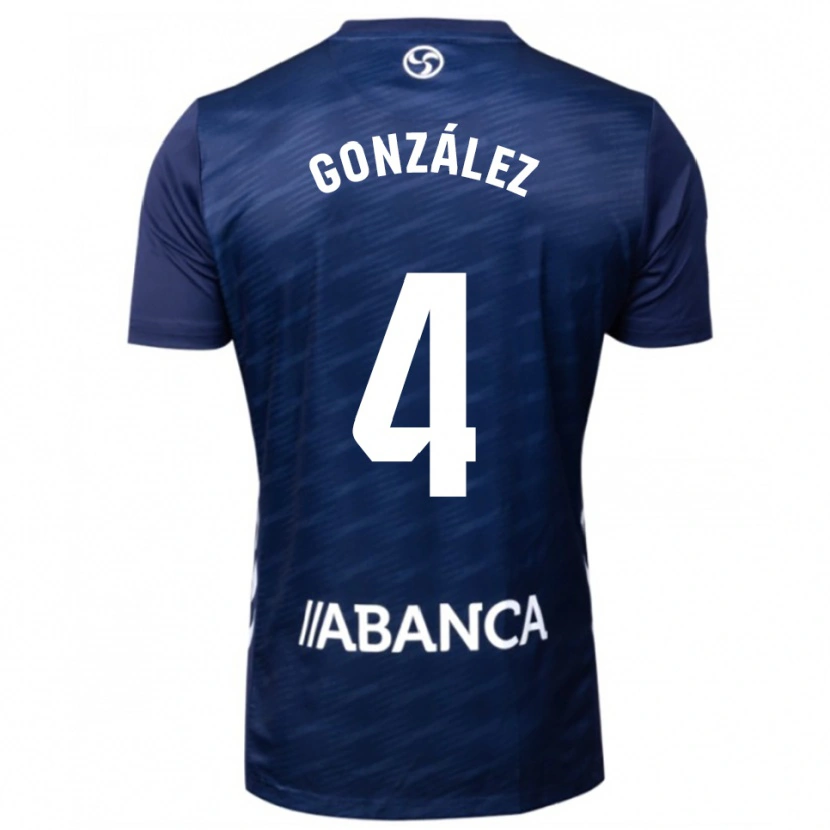 Danxen Mujer Camiseta Paula González #4 Azul Marino Blanco 2ª Equipación 2025/26 La Camisa México