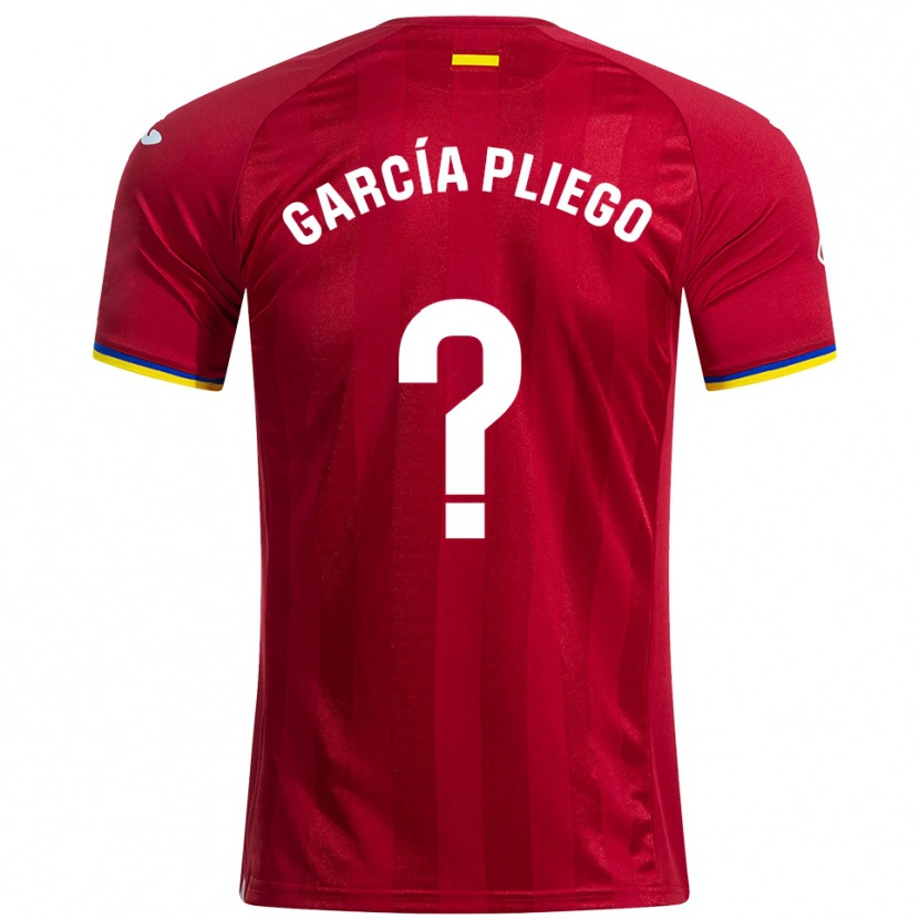 Danxen Mujer Camiseta Hugo García Pliego #0 Rojo Amarillo Azul 2ª Equipación 2025/26 La Camisa México