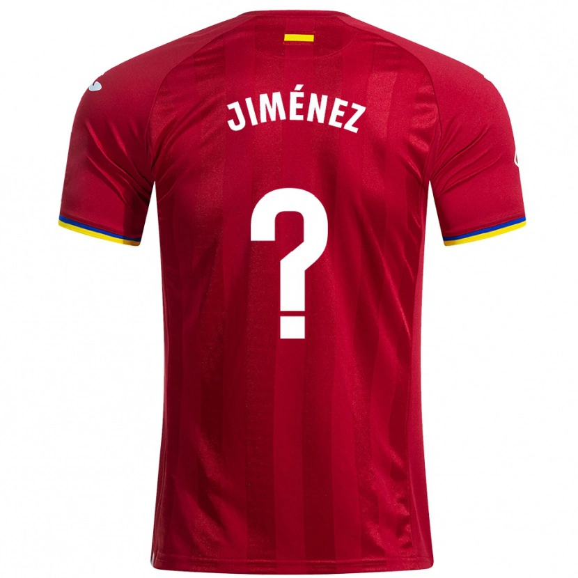Danxen Mujer Camiseta Javier Jiménez #0 Rojo Amarillo Azul 2ª Equipación 2025/26 La Camisa México