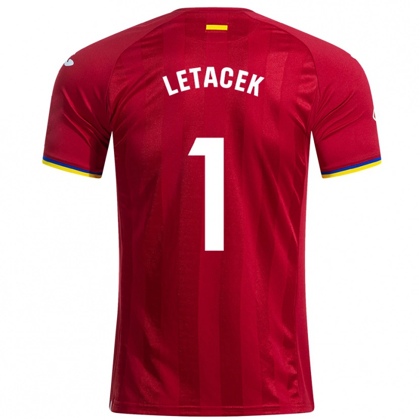 Danxen Mujer Camiseta Jiri Letacek #1 Rojo Amarillo Azul 2ª Equipación 2025/26 La Camisa México