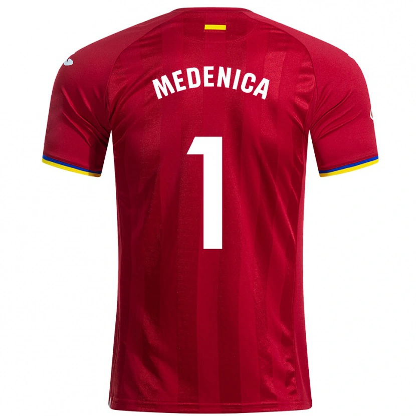 Danxen Mujer Camiseta Djordjije Medenica #1 Rojo Amarillo Azul 2ª Equipación 2025/26 La Camisa México