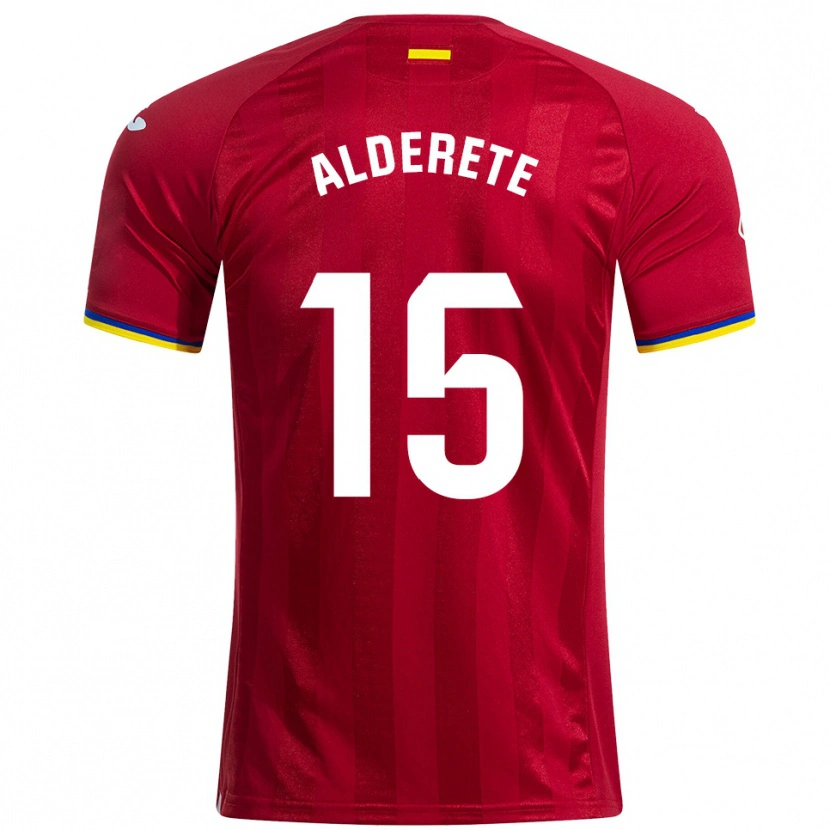 Danxen Mujer Camiseta Omar Alderete #15 Rojo Amarillo Azul 2ª Equipación 2025/26 La Camisa México