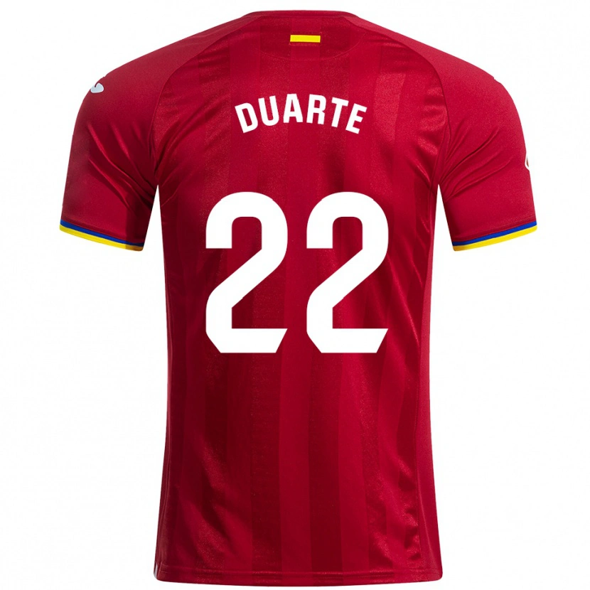 Danxen Mujer Camiseta Domingos Duarte #22 Rojo Amarillo Azul 2ª Equipación 2025/26 La Camisa México