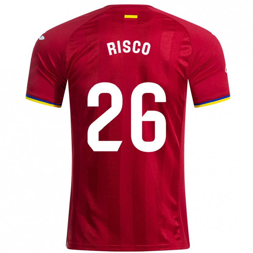 Danxen Mujer Camiseta Alberto Risco #26 Rojo Amarillo Azul 2ª Equipación 2025/26 La Camisa México