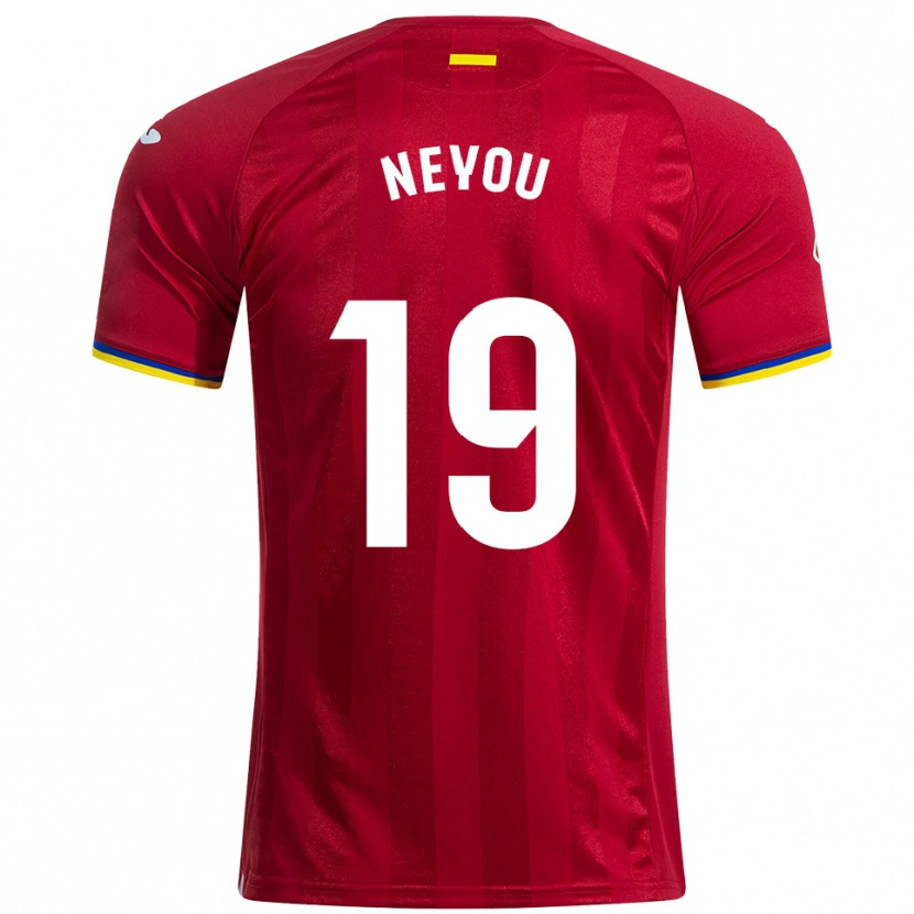 Danxen Mujer Camiseta Yvan Neyou #19 Rojo Amarillo Azul 2ª Equipación 2025/26 La Camisa México