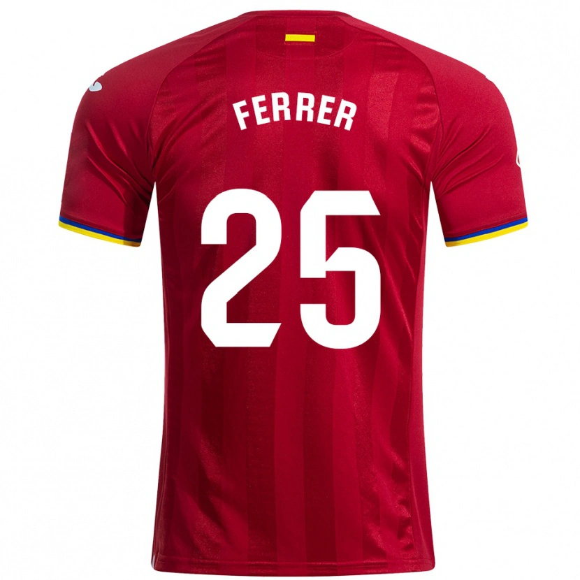 Danxen Mujer Camiseta Diego Ferrer #25 Rojo Amarillo Azul 2ª Equipación 2025/26 La Camisa México