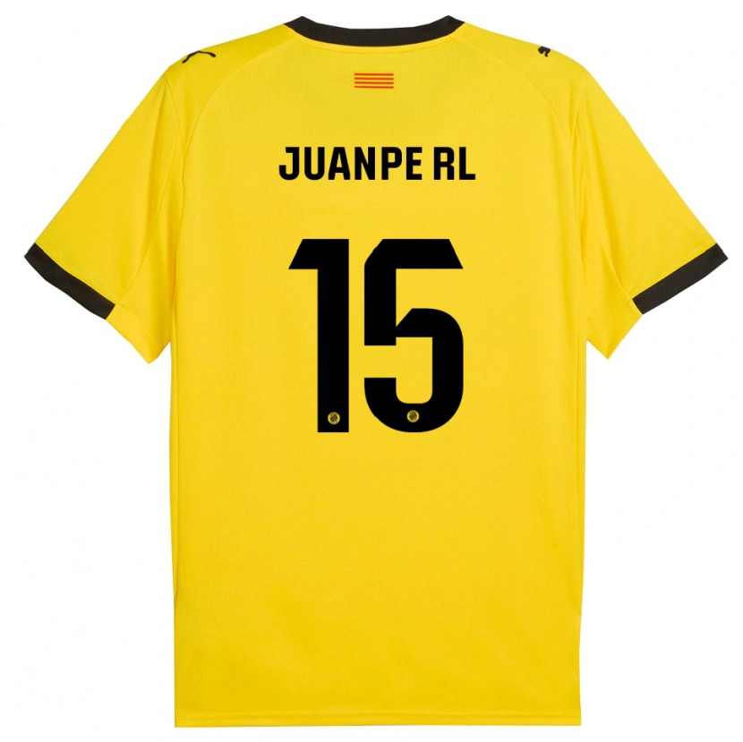 Danxen Mujer Camiseta Juanpe #15 Amarillo Negro 2ª Equipación 2025/26 La Camisa México