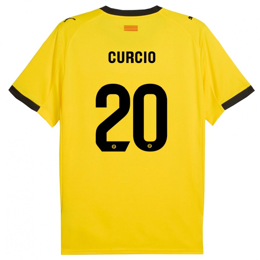 Danxen Mujer Camiseta Daniel Curcio #20 Amarillo Negro 2ª Equipación 2025/26 La Camisa México