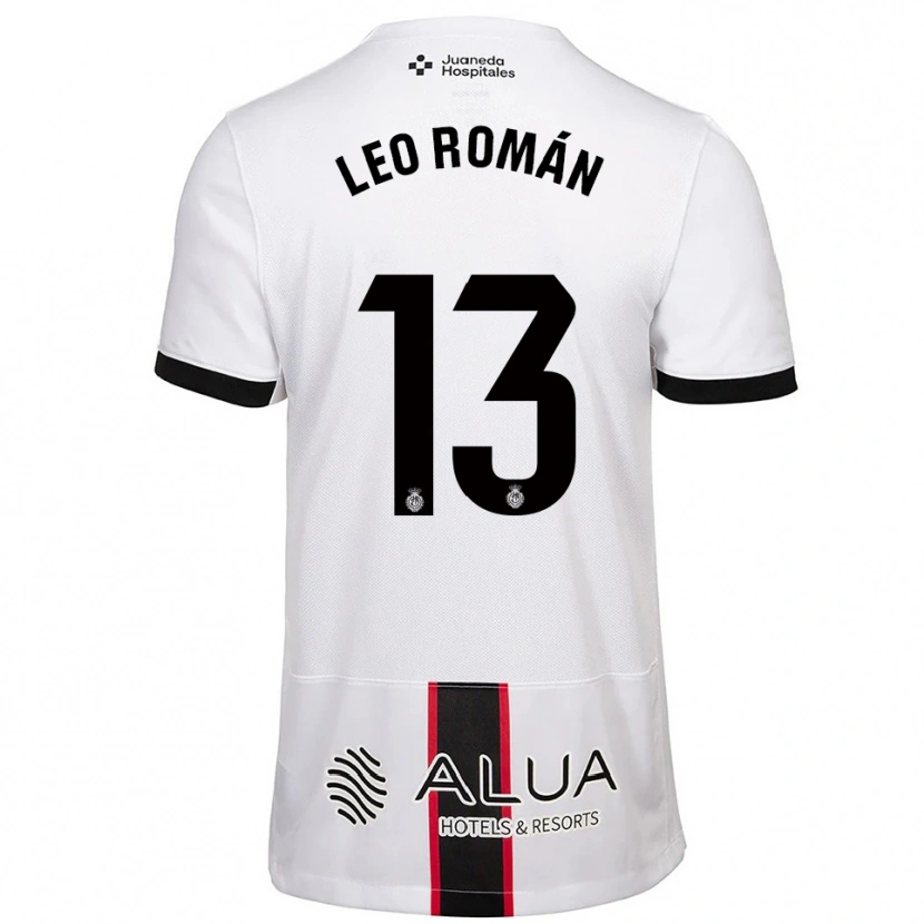 Danxen Mujer Camiseta Leo Román #13 Blanco Negro 2ª Equipación 2025/26 La Camisa México