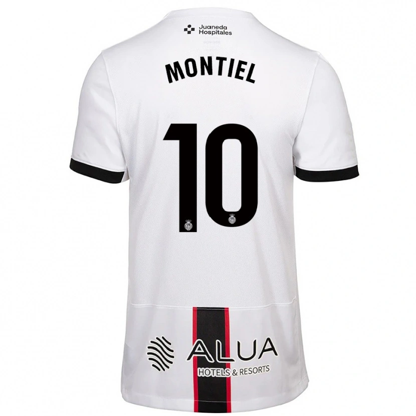 Danxen Mujer Camiseta Luis Montiel #10 Blanco Negro 2ª Equipación 2025/26 La Camisa México