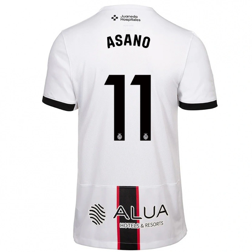 Danxen Mujer Camiseta Takuma Asano #11 Blanco Negro 2ª Equipación 2025/26 La Camisa México