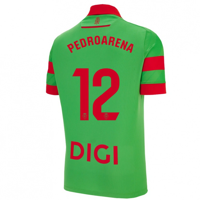 Danxen Mujer Camiseta Martin Pedroarena #12 Verde Rojo 2ª Equipación 2025/26 La Camisa México