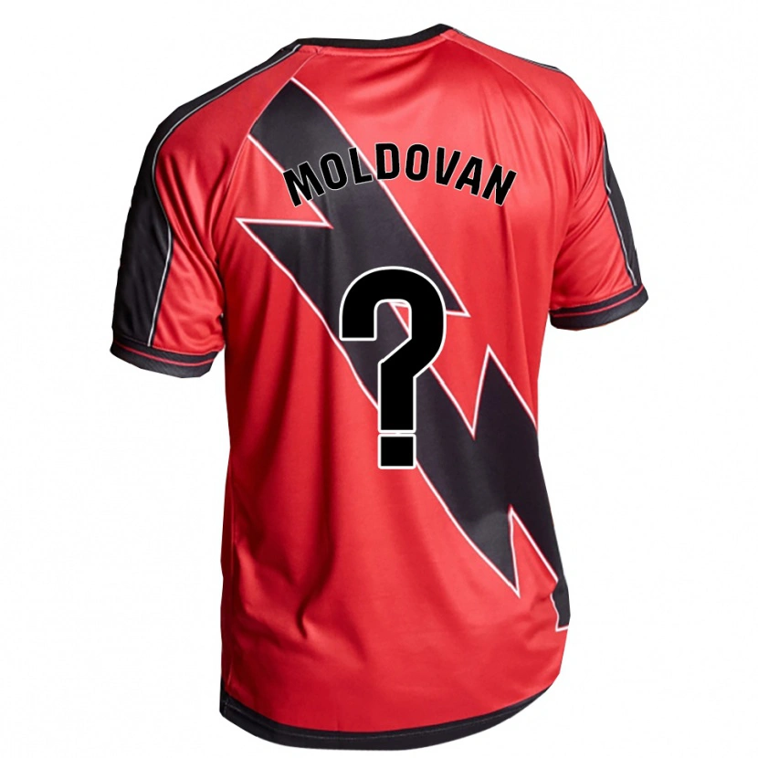 Danxen Mujer Camiseta Daniel Moldovan #0 Rojo Negro 2ª Equipación 2025/26 La Camisa México